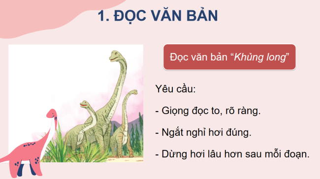 PowerPoint Tiếng Việt 2 Bài 10: Khủng long