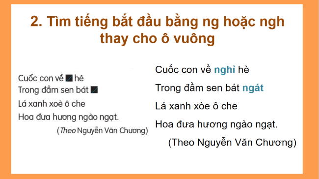 PowerPoint Tiếng Việt 2 Bài 6: Nghe - viết Mùa vàng