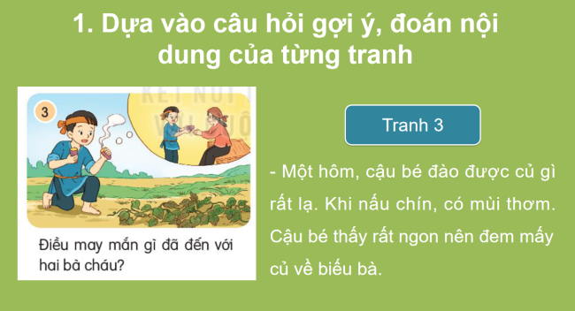 PowerPoint Tiếng Việt 2 Bài 7: Kể chuyện Sự tích cây khoai lang