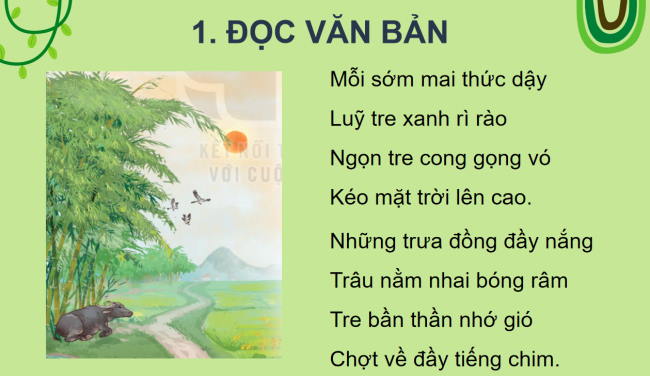 PowerPoint Tiếng Việt 2 Bài 8: Lũy tre