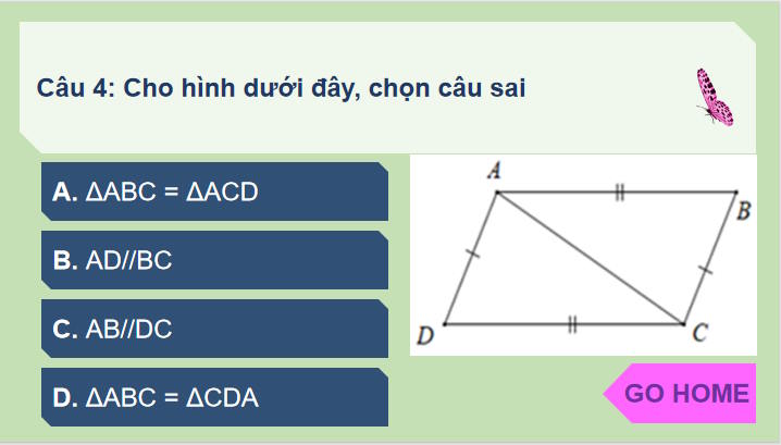 Toán 7 Bài 13: Hai tam giác bằng nhau Trường hợp bằng nhau thứ nhất của tam giác