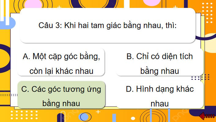 Toán 7 Bài 14: Trường hợp bằng nhau thứ hai và thứ ba của tam giác