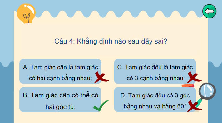 Toán 7 Bài 16: Tam giác cân Đường trung trực của đoạn thẳng