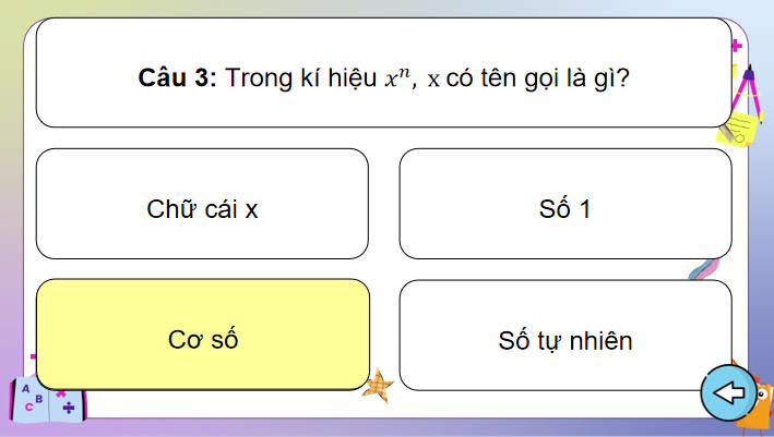 Toán 7 Bài 3: Lũy thừa với số mũ tự nhiên của một số hữu tỉ