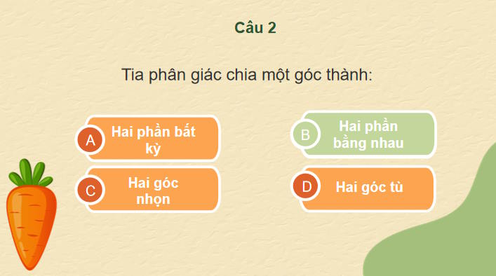 Toán 7 Bài 8: Góc ở vị trí đặc biệt Tia phân giác của một góc