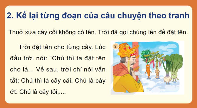 PowerPoint Tiếng Việt 2 Bài 11: Kể chuyện Sự tích cây thì là