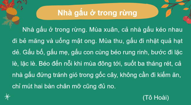 PowerPoint Tiếng Việt 2 Bài 12: Viết đoạn văn kể về hoạt động của con vật. Đọc mở rộng