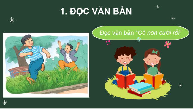 PowerPoint Tiếng Việt 2 Bài 14: Cỏ non cười rồi