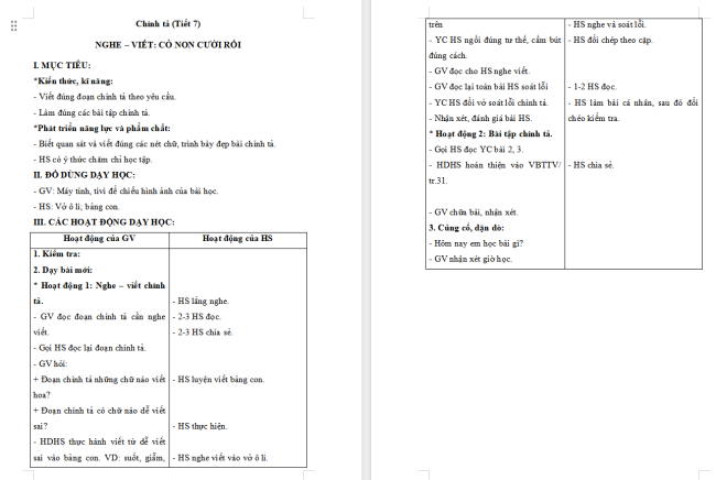 Giáo án Tiếng Việt 2 Bài 14: Nghe - viết Cỏ non cười rồi