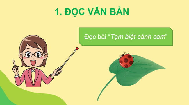 PowerPoint Tiếng Việt 2 Bài 16: Tạm biệt cánh cam