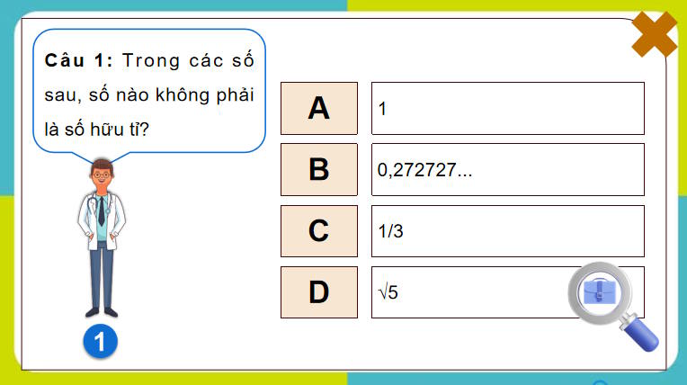 Trò chơi khởi động Toán 7 Bài tập cuối chương 1