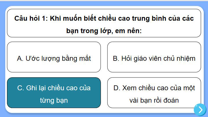Trò chơi khởi động Toán 7 Bài tập cuối chương 5