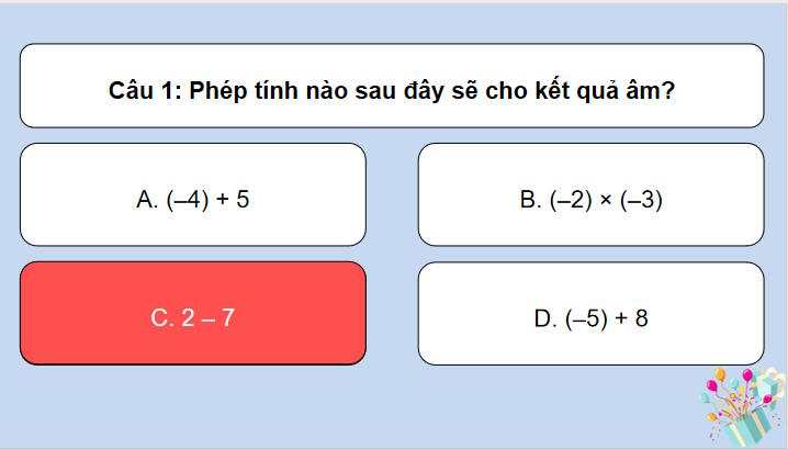 Trò chơi khởi động Toán 7 Luyện tập chung trang 24