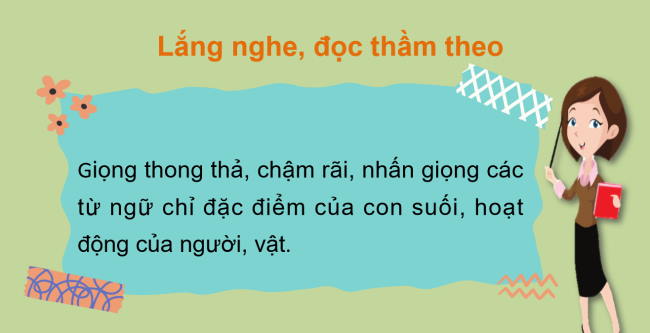 PowerPoint Tiếng Việt 2 Bài 2: Đọc Con suối bản tôi