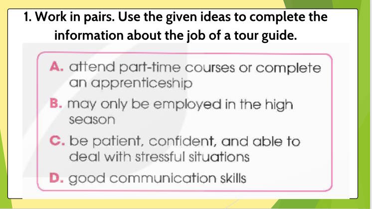 Tiếng Anh 12 Unit 9: Speaking