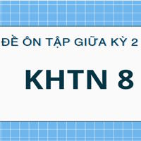 Bộ 20 đề ôn tập giữa kì 2 KHTN 8, có đáp án 