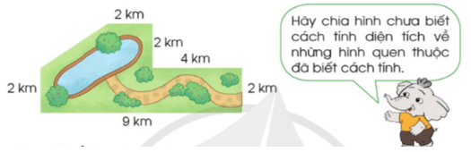 Toán lớp 5 Cánh diều Bài 57: Luyện tập về tính diện tích | Giải Toán lớp 5
