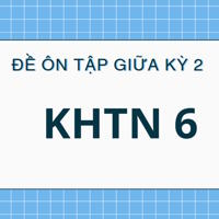 Đề cương ôn tập giữa học kì 2 môn Sinh 6