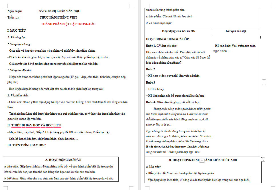 Thực hành tiếng Việt