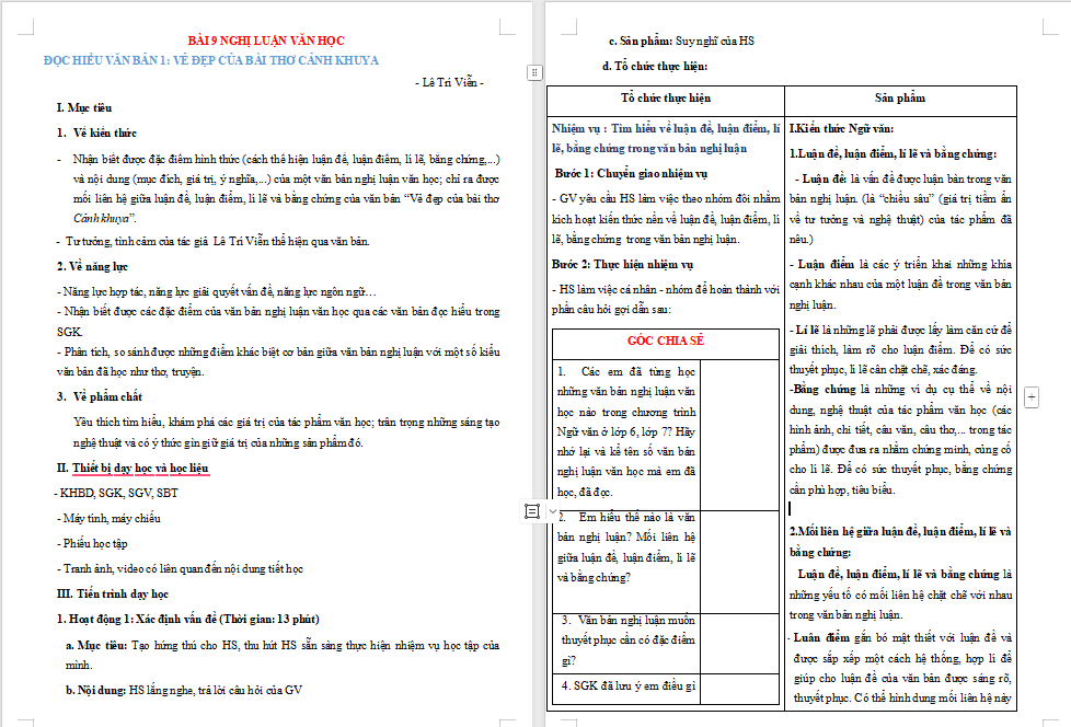 Vẻ đẹp của bài thơ Cảnh khuya