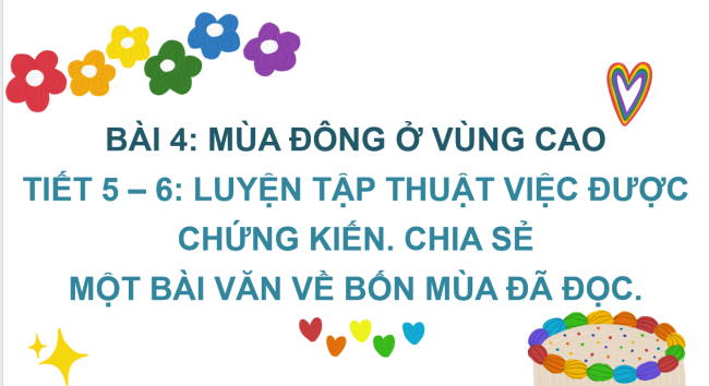 PowerPoint Tiếng Việt 2 Bài 4: Luyện tập thuật việc được chứng kiến (tiếp theo)