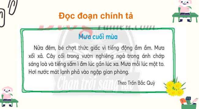 PowerPoint Tiếng Việt 2 Bài 4: Nghe - viết Mưa cuối mùa