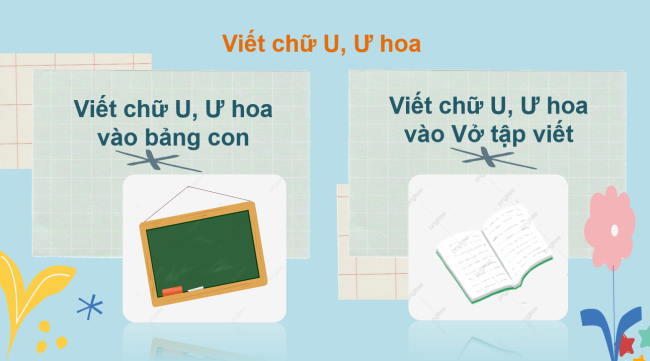 PowerPoint Tiếng Việt 2 Bài 1: Viết chữ hoa U, Ư