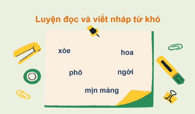 PowerPoint Tiếng Việt 2 Bài 4: Nghe - viết Hoa mai vàng
