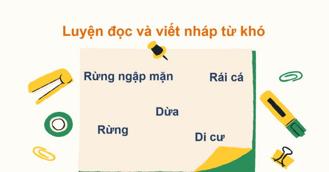 PowerPoint Tiếng Việt 2 Bài 2: Nghe - viết Rừng ngập mặn Cà Mau
