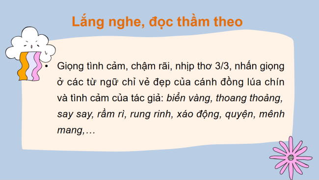 PowerPoint Tiếng Việt 2 Bài 3: Đọc Mùa lúa chín
