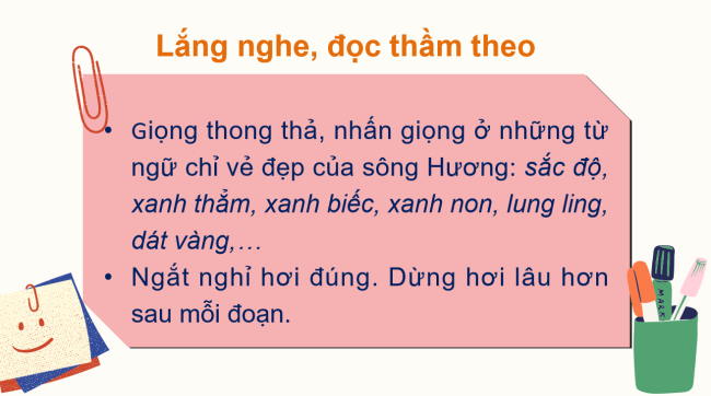 PowerPoint Tiếng Việt 2 Bài 4: Đọc Sông Hương