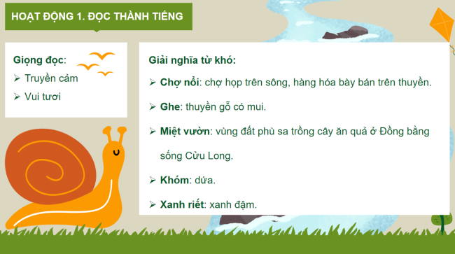 PowerPoint Tiếng Việt 3 Bài 11: Chợ nổi Cà Mau