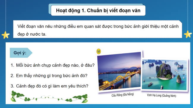 PowerPoint Tiếng Việt 3 Bài 11: Viết về cảnh đẹp non sông