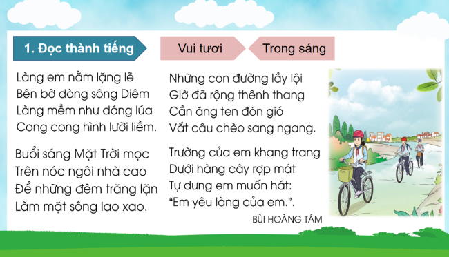 PowerPoint Tiếng Việt 3 Bài 12: Làng em