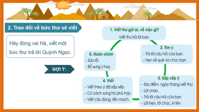 PowerPoint Tiếng Việt 3 Bài 12: Viết thư thăm bạn