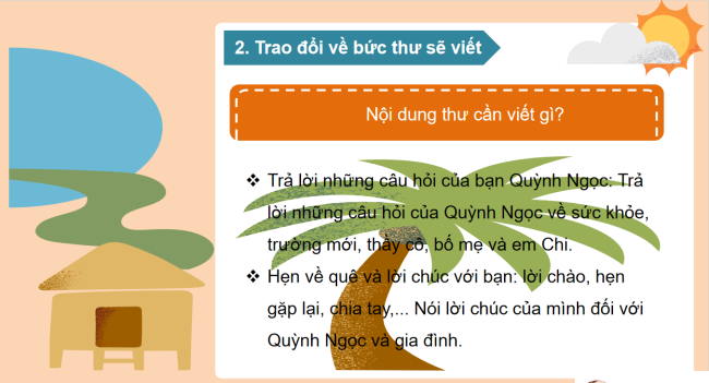 PowerPoint Tiếng Việt 3 Bài 12: Viết thư thăm bạn