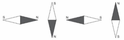 A black and white image of a triangle and a triangleDescription automatically generated