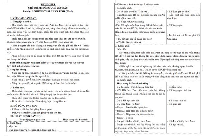 Giáo án Tiếng Việt 3 Bài 13: Những tấm chân tình