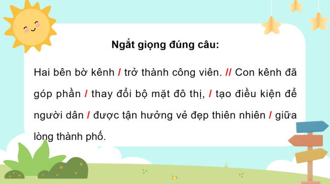 PowerPoint Tiếng Việt 3 Bài 13: Con kênh xanh giữa lòng thành phố