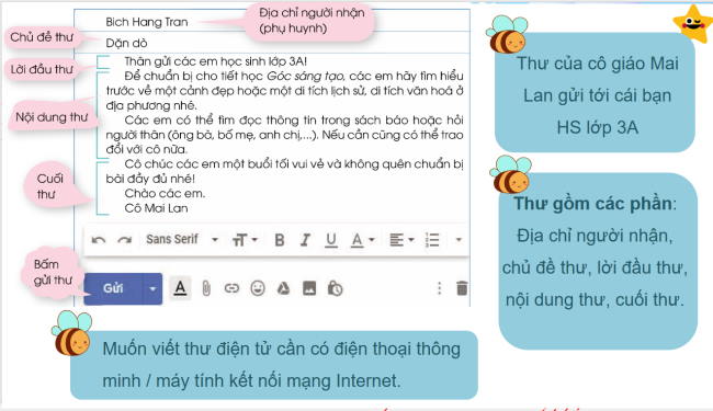 PowerPoint Tiếng Việt 3 Bài 13: Thư điện tử