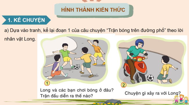 PowerPoint Tiếng Việt 3 Bài 13: Kể chuyện Trận bóng trên đường phố