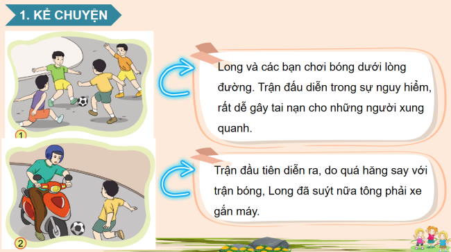 PowerPoint Tiếng Việt 3 Bài 13: Kể chuyện Trận bóng trên đường phố