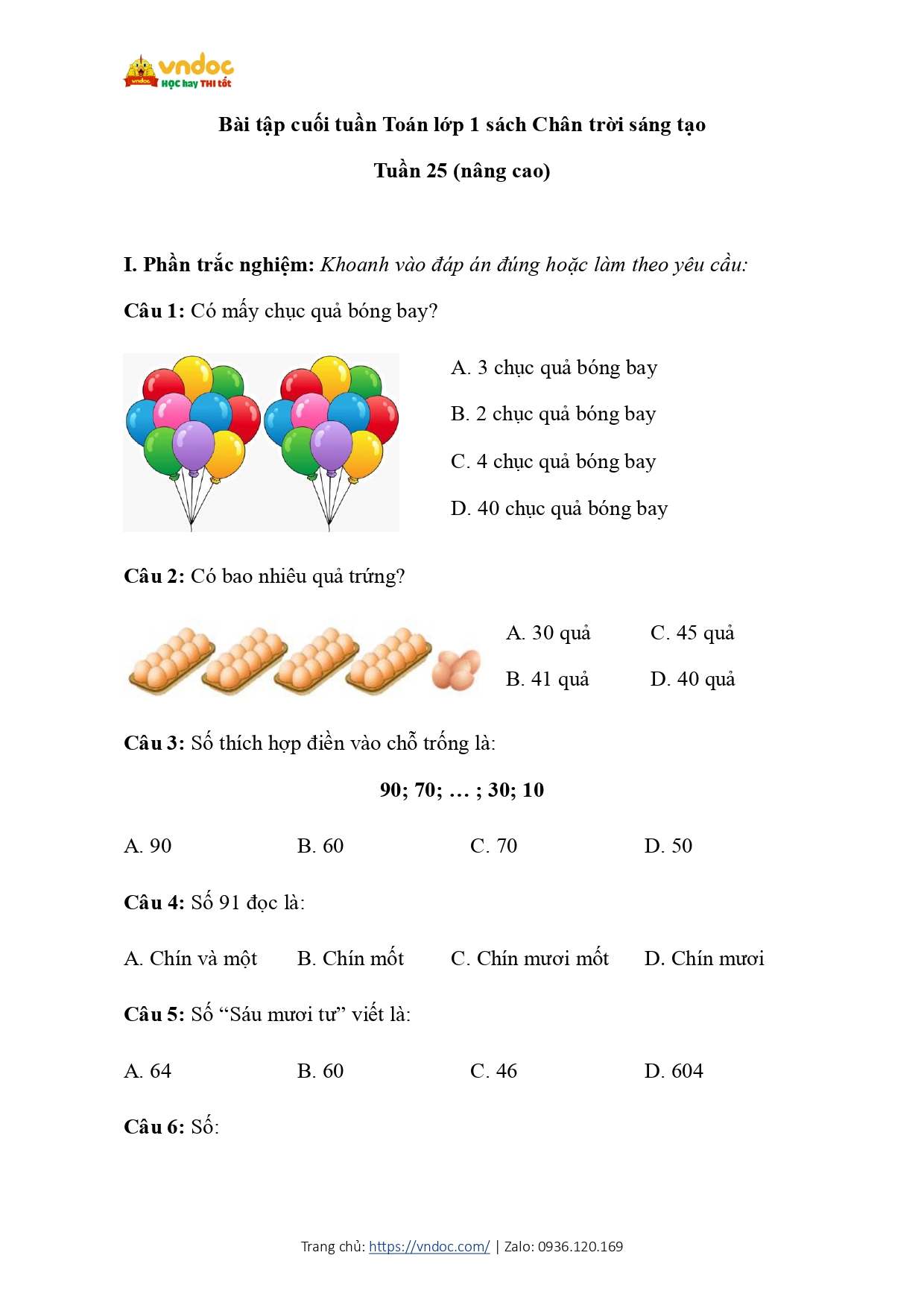 bai tap cuoi tuan mon toan 1 tuan 25 nang cao ctst page 0001*901852