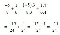Lý thuyết Toán 6 bài 25: Phép cộng và phép trừ phân số