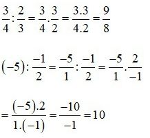 Lý thuyết Toán 6 bài 26: Phép nhân và phép chia phân số