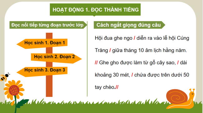 PowerPoint Tiếng Việt 3 Bài 14: Hội đua ghe ngo