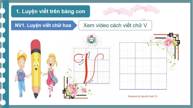 PowerPoint Tiếng Việt 3 Bài 14: Ôn chữ viết hoa T, V