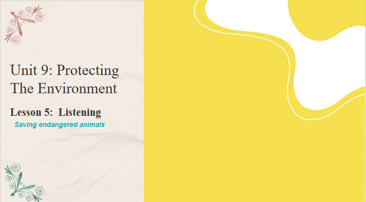 Giáo án Tiếng Anh 10 Unit 9: Listening