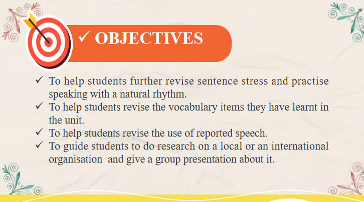 Giáo án Tiếng Anh 10 Unit 9: Looking Back