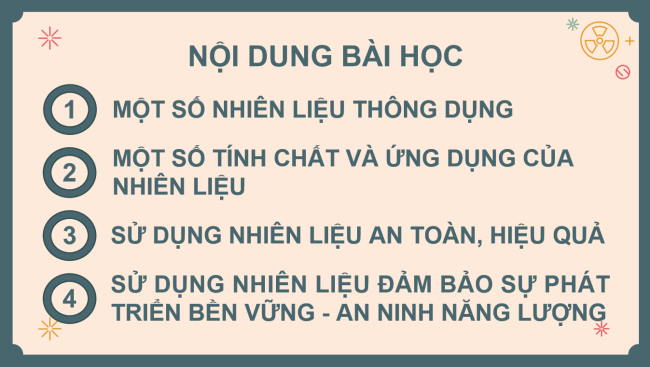 PowerPoint Khoa học tự nhiên 6 Bài 12: Nhiên liệu và an ninh năng lượng